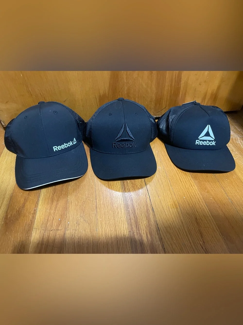 Reebok Black Snapback Cap Trio